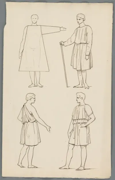 Studies van mannen in toga