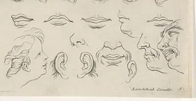 Studies van menselijke gezichten