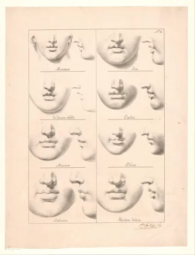 Studies van monden en neuzen