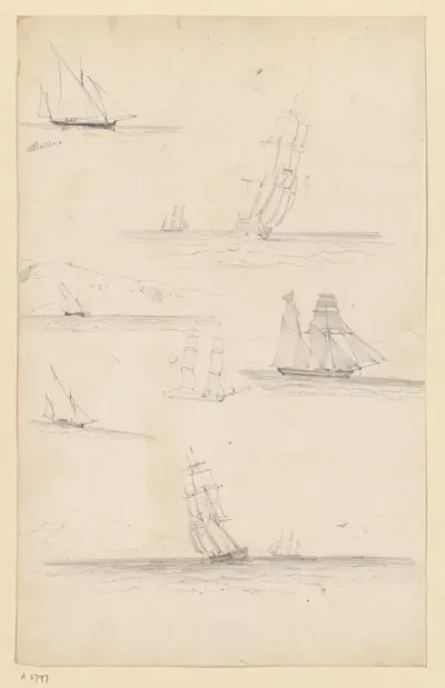 Studies van schepen bij Malta