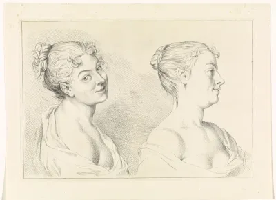 Studies van twee vrouwenbustes