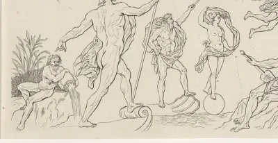 Studies van verschillende zeegoden