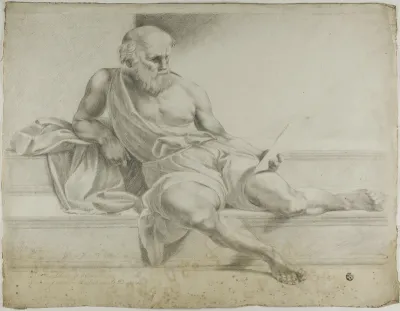 Study after Raphael's Diogenes in the School of Athens
