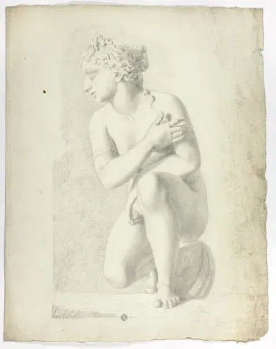 Study after the Statue of Crouching Venus