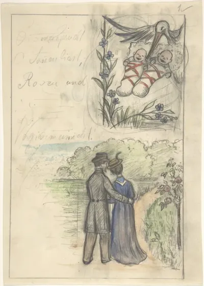 Study for a Birth Announcement