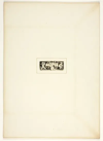 Study for a plate from The Triumphs of Temper, in the 1796 Royal Engagements Pocket Book