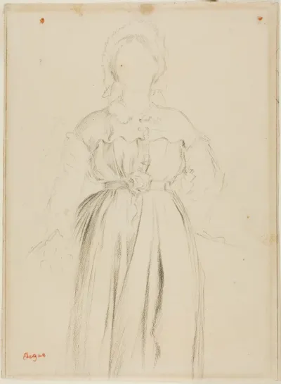 Study for a Portrait of Marguerite de Gas