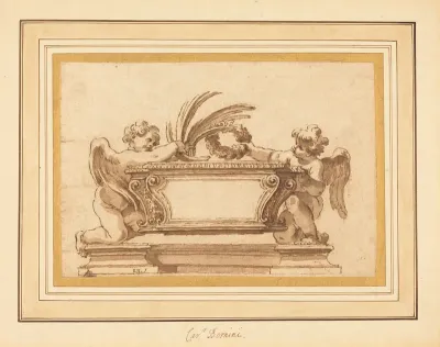 Study for a Reliquary Sarcophagus