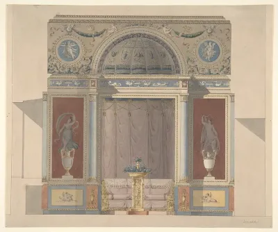 Study for an Arched Alcove with a Canapé