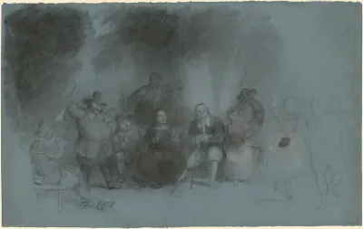 Study for "Dance on the Battery in Presence of Peter Stuyvesant"