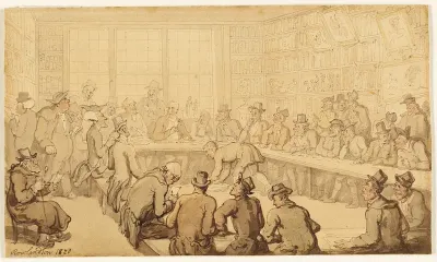 Study for Dr. Syntax at a Book Auction