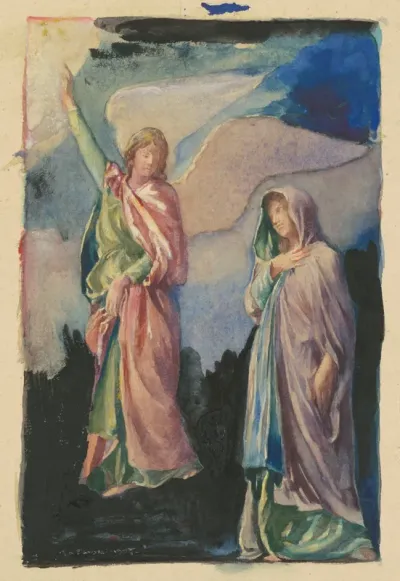 Study for "Faith" and "Hope"