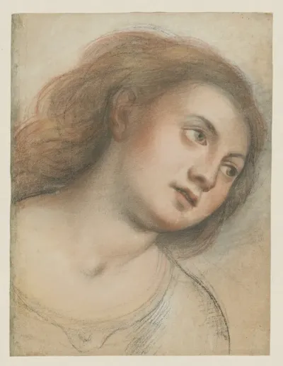 Study for Female Head (verso); Head of Christ (recto)