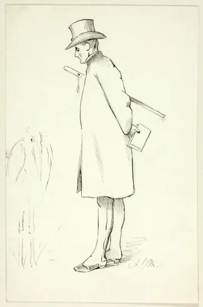 Study for Figure in Episcopal Visitation