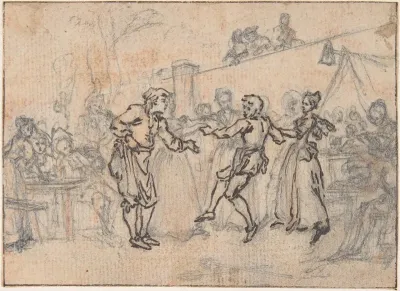 Study for "Hob Continues Dancing in Spite of his Father," etched vignette in "Songs in the Opera of Flora"