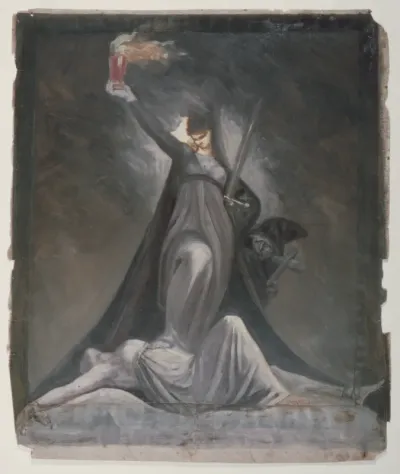Study for Inquisition, Illustration to Columbiad