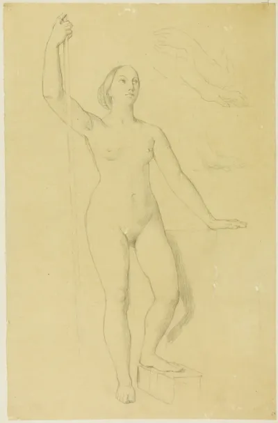 Study for Joan of Arc, and Sketches of Hands