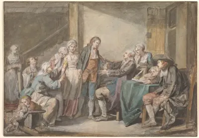 Study for "L'Accordée du village"