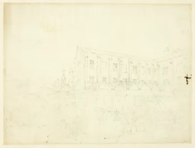 Study for Leaden Hall Market, from Microcosm of London