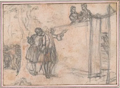 Study for "On Liberty," etched vignette in "Songs in the Opera of Flora"