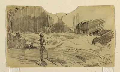 Study for "Ouananiche Fishing," Lake St. John