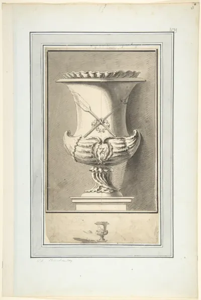 Study for Plate 7 of Bouchardon's "Premier livre de vases"