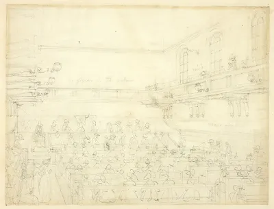 Study for Quaker's Meeting, from Microcosm of London
