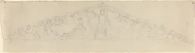 Study for Reconstruction of West Pediment of the Parthenon