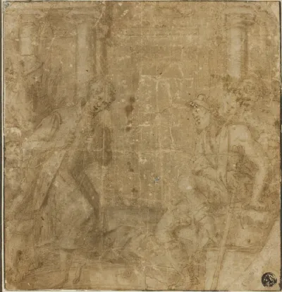 Study for Saint Francis of Assisi Giving His Cloak to an Impoverished Knight