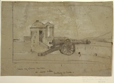 Study for 'Searchlight, Harbor Entrance, Santiago de Cuba'