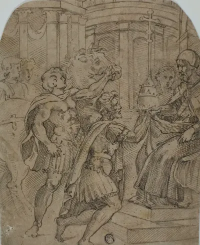 Study for the Emperor Constantine Offering the Tiara to Pope Sylvester