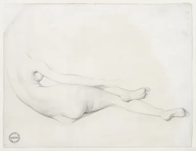 Study for The Grande Odalisque (detail)