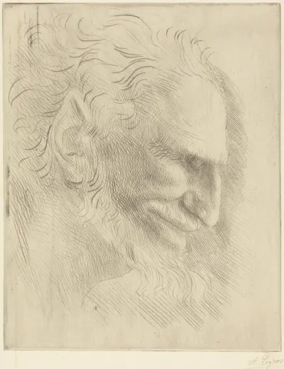 Study for the Head of a Man (Etude de tete d'homme)