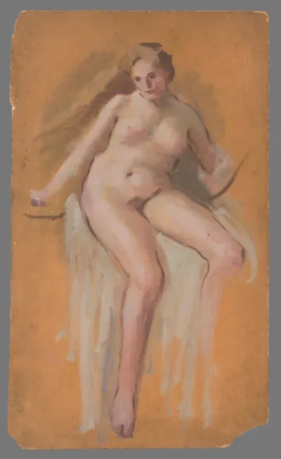 Study for the Painting 'Lady Godiva'