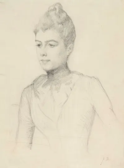Study for the Portrait of Elisabeth Marti (née Grosjean) ; Woman's Bust