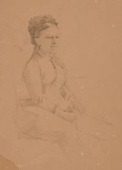 Study for the Portrait of Mrs. Anna Sinebrychoff, Wife of Commercial Counsellor Paul Sinebrychoff Sr.