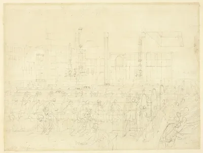Study for The Post Office, from Microcosm of London