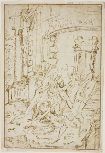 Study for the Rape of the Sabines