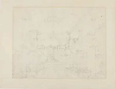 Study for The Roman Catholic Chapel, Lincoln's Inn Fields, from Microcosm of London
