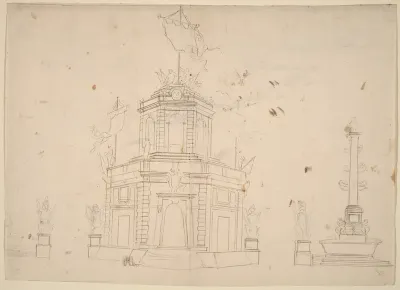 Study for "The Seconda Macchina for the Chinea of 1753: The Quarters of the Royal Militia"