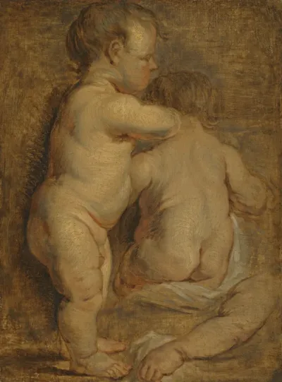 Study for two Putti, 1615-1618
