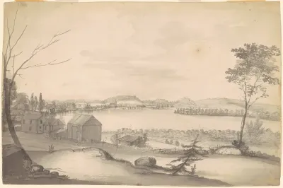 Study for "View of Springfield on the Connecticut River"