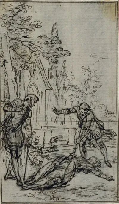 Study for Vignette in Voltaire's "La Pucelle d'Orleans"