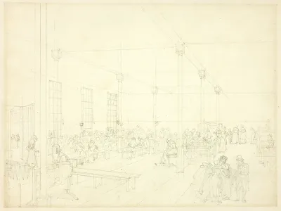 Study for Workhouse, St. James' Parish, from Microcosm of London