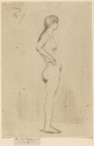Study from the Nude of a Girl Standing