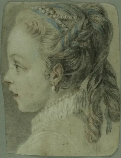 Study: Head of a Young Girl Facing to the Left