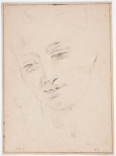 Study of a Female Head (recto)