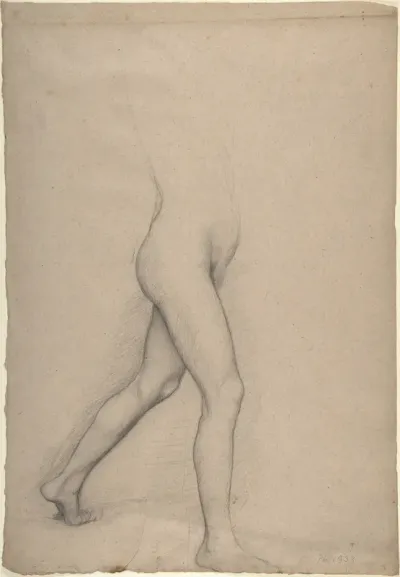 Study of a Girl's Legs for the painting "Young Spartans"