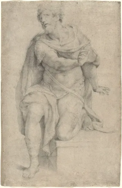 Study of a Kneeling Saint