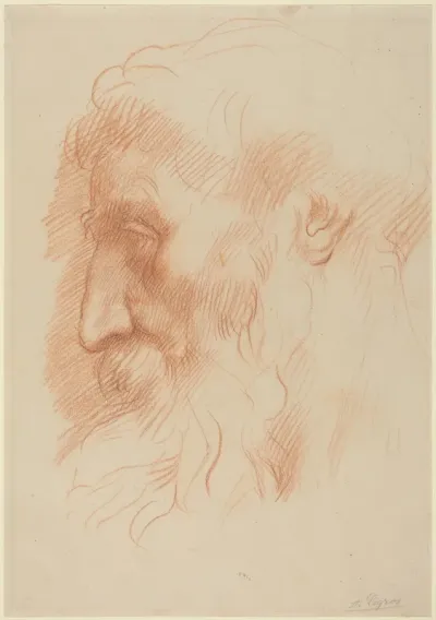 Study of a Man's Head [recto]